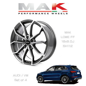 wzC[4{ZbgxMAK WHEELS LOWE FF GM }bNzC[ [xFF K^bN~[ 18×8.0J 5H/112 VW/AUDIԐp݌v