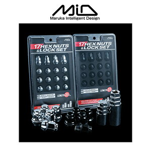 MID 17HEX �i�b�g �� ���b�N �i�b�g�Z�b�g (L31mm) 5H�p M12xP1.5 �u���b�N �N���[�����b�L �}���J ���C�Y ���Y�� �z�C�[���i�b�g ���O�i�b�g