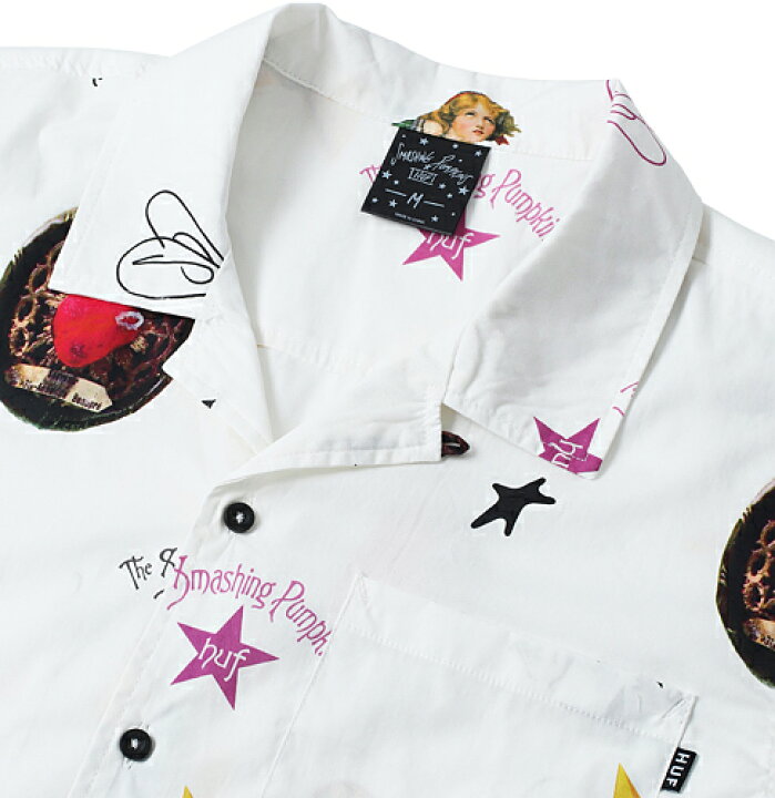 楽天市場】HUF ハフ SMASHING PUMPKINS DAYDREAM S/S WOVEN TOP 
