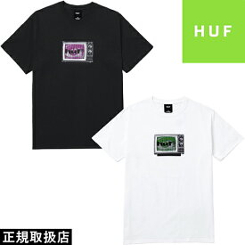 HUF ハフ EYE WITNESS S/S TEE アイ ウィトネス ショートスリーブ ティー TS01524 半袖 Tシャツ TOPS トップス LOGO ロゴ PRESENT プレゼント GIFT ギフト WHITE ホワイト BLACK ブラック L XL ストリート 男女兼用 定番 人気 即日発送 翌日配達 正規取扱店 正規品 送料無料