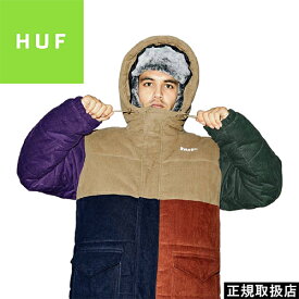 HUF ハフ ANGLIN CORD INSULATED JACKET アングリン コード インスレイテッド ジャケット JK00378HO22 OUTER アウター TOPS トップス 長袖 PRESENT プレゼント GIFT ギフト KHAKI カーキ ストリート 男女兼用 定番 人気 即日発送 翌日配達 正規取扱店 正規品 送料無料