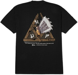 HUF �n�t THE TEXAS CHAINSAW MASSACRE TRIPLE TRIANGLE T-SHIRT �U �e�L�T�X �`�F�[���\�[ �}�T�J�[ �g���v�� �g���C�A���O�� �e�B�[�V���c TS02435FA24 ���� T�V���c TOPS �g�b�v�X �f�� �R���{ LOGO ���S �X�g���[