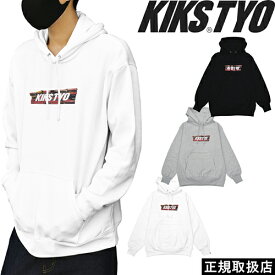 KIKS TYO キックス ティーワイオー OLD BOX LOGO HOODIE オールド ボックス ロゴ フーディー KT2010C-01 PARKA パーカー PULLOVER プルオーバー TOPS トップス 長袖 PRESENT プレゼント GIFT ギフト L XL 男女兼用 人気 即日発送 翌日配達 正規取扱店 正規品 送料無料