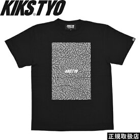 KIKS TYO キックス ティーワイオー ES BOX LOGO TEE エレファントスキン ボックス ロゴ ティー KT1703T-07 半袖 Tシャツ TOPS トップス BLACK ブラック 黒 M PRESENT プレゼント GIFT ギフト 男女兼用 即日発送 翌日配達 正規取扱店 正規品 送料無料