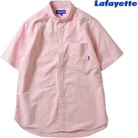 LFYT Lafayette ラファイエット CLASSIC S/S OXFORD SHIRT クラシック ショートスリーブ オクスフォード シャツ LFT17SS067 半袖 TOPS トップス PRESENT プレゼント GIFT ギフト PINK ピンク M 爽やか 男女兼用 人気 即日発送 翌日配達 正規取扱店 正規品 送料無料