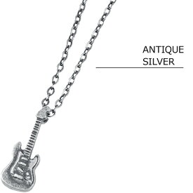 Subciety サブサエティ METAL NECKLACE - GUITAR - メタル ネックレス ギター SBA8743 ACCESSORY アクセサリー 楽器 音楽 ROCK ロック 小物 LOGO ロゴ ANTIQUE SILVER アンティーク シルバー プレゼント ギフト ストリート 男女兼用 即日発送 翌日配達 正規取扱店 送料無料