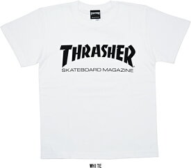 THRASHER スラッシャー MAG LOGO S/S TEE マグ ロゴ ショートスリーブ ティー TH8101 半袖 Tシャツ TOPS トップス PRESENT プレゼント GIFT ギフト WHITE ホワイト BLACK ブラック M L XL ストリート 男女兼用 定番 人気 即日発送 翌日配達 正規取扱店 正規品 送料無料