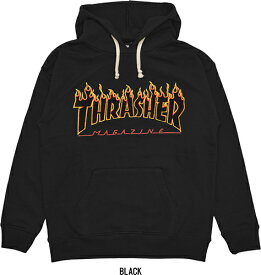 THRASHER スラッシャー FLAME CHENILLE EMBROIDERY HOODIE フレーム シェニール エンブロイダリー フーディー TH95130LTE PARKA パーカー PULLOVER プルオーバー TOPS トップス 長袖 LOGO ロゴ ストリート 男女兼用 定番 人気 即日発送 翌日配達 正規取扱店 正規品 送料無料