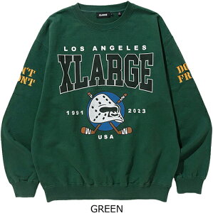 XLARGE GNXg[W HOCKEY CREWNECK SWEAT zbP[ N[lbN XEFbg 101231012004 TOPS gbvX g[i[ OG GORILLA LOGO I[W[ S S hJ zbP[}XN ACXzbP[   