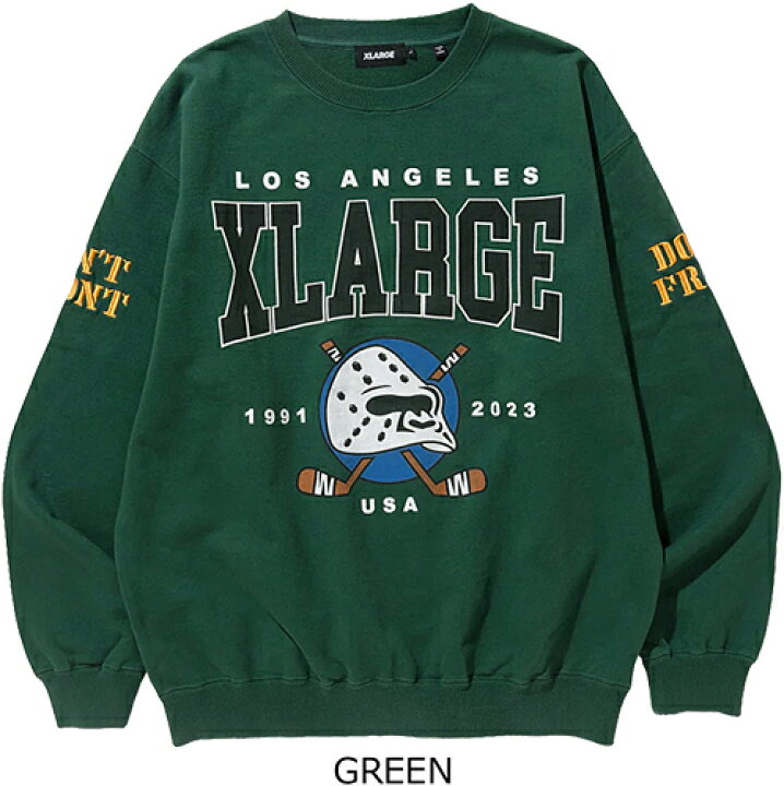 楽天市場】XLARGE エクストララージ HOCKEY CREWNECK SWEAT ホッケー 