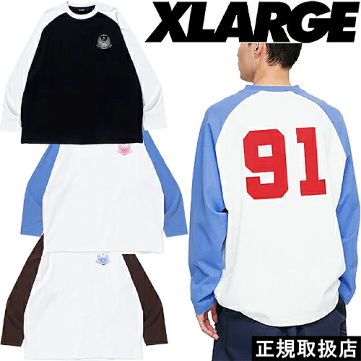 楽天市場】XLARGE エクストララージ EAGLE EMBLEM RAGLAN L/S TEE 