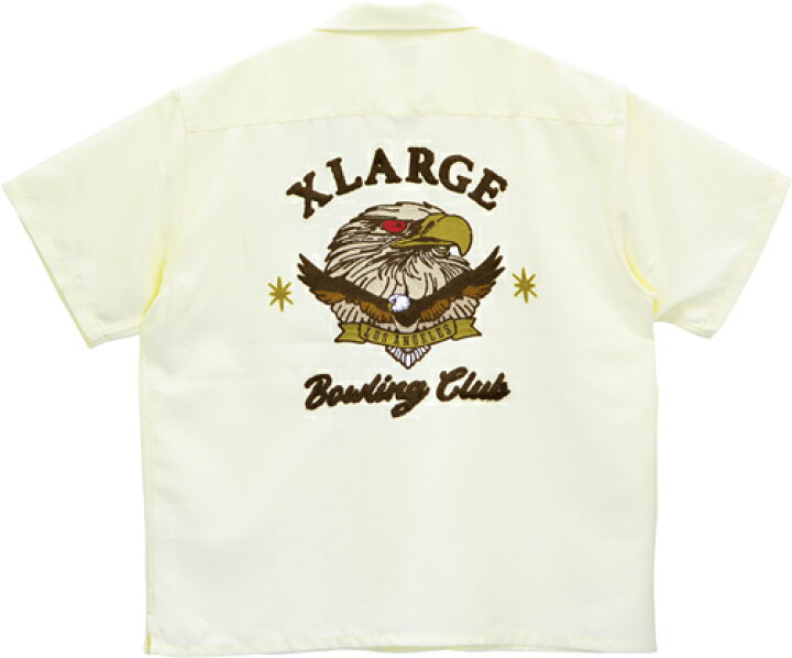 楽天市場】XLARGE エクストララージ BOWLING CLUB S/S SHIRT 101232014002 ボーリング クラブ ショートスリーブ シャツ 半袖 TOPS トップス イーグル OG ゴリラ ロゴ スタンダード OFF WHITE オフホワイト BLACK ブラック BLUE ブルー M L XL 正規品 即日発送 翌日配達