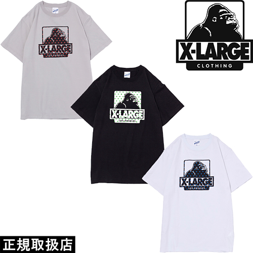 XLARGE エクストララージ S S TEE DOT OG 01152123 Tシャツ 半袖 トップス ドット 水玉 OG ゴリラ ロゴ 正規品 送料無料