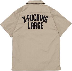XLARGE �G�N�X�g�����[�W X-FUCKING LARGE WORK SHIRT �G�b�N�X �t�@�b�L���O ���[�W ���[�N �V���c 0143403 ���� TOPS �g�b�v�X �A���J�W �J�[�L XL OG GORILLA LOGO �I�[�W�[ �S���� ���S PRESENT �v���[���g GIFT 