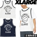 XLARGE エクストララージ XL BASKETBALL JERSEY 101232013004 エックスエル バスケットボール ジャージ TOPS トップス タンクトップ ノースリーブ メッシュ NBA スポーツ 重ね着 ゴリラ ロゴ スタンダード WHITE ホワイト NAVY ネイビー 正規品 即日発送 翌日配達 送料無料