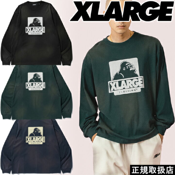 楽天市場】XLARGE エクストララージ DISCHARGE PRINTED OG L/S TEE 