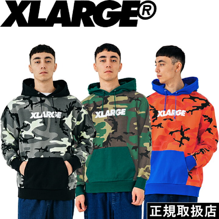 楽天市場】XLARGE エクストララージ CAMO PULLOVER HOODED SWEAT  