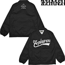 Zephyren ゼファレン COACH JKT - BEYOND - Z16AJ03 コーチジャケット ビヨンド OUTER アウター JACKET ジャケット TOPS トップス 薄手 長袖 LOGO ロゴ PRESENT プレゼント ギフト BLACK ブラック ストリート 男女兼用 人気 即日発送 翌日配達 正規取扱店 正規品 送料無料