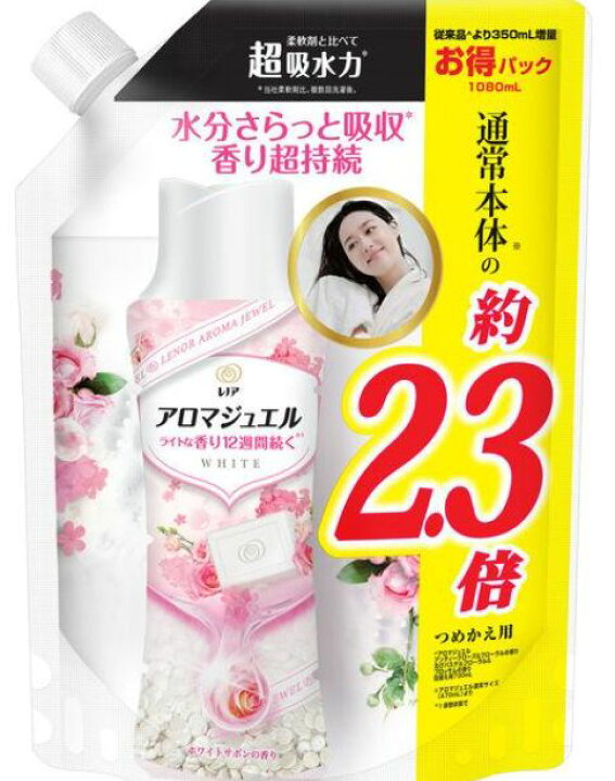 楽天市場】レノア アロマジュエル ホワイトサボン P&G つめかえ用 香り  