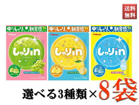 しゃりin グミ カバヤ お菓子 おやつ ソーダ レモン マスカット 選べる3種類 8袋セット まとめ買い 送料無料