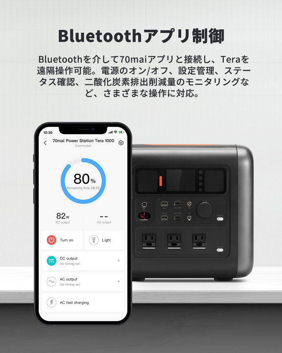 楽天市場】70mai Tera 1000 ポータブル電源 1000Wh 大容量 リチウム 