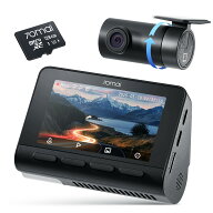 【4K画素超強暗視+前後同時録画】 70mai Dash Cam 4K A800SE ドライブレコーダー HDR搭載 F1.55 超広角 …