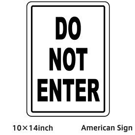 American Sign DO NOT ENTER SIGN SQUARE アメリカンプレート アメリカン雑貨 アメリカン プレート 看板 輸入雑貨 サインプレート アメリカン サインボード ユニーク ユーモア 看板プレート 10×14inch 店舗内装