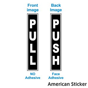 PULL PUSH LABEL DOOR STICKER XebJ[ AJTC AJ V[ hAp AJG Xܓ CeA  ] hƃXebJ[