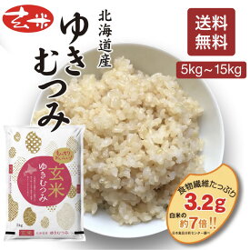 北海道産 新銘柄 5kg 玄米 ゆきむつみ「新品種シリーズ」 食物繊維 粘りが維持 白米と遜色ない アミロースが低い