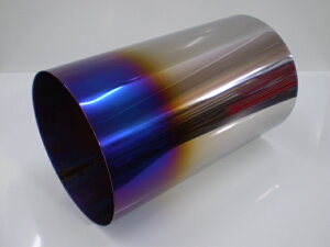 【送料無料】チタン 120Φ用 200L 超軽量 チタンテール マフラーカッター チタンマフラカッター 73garage マフラー延長 チタン延長