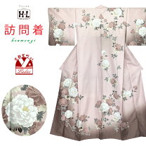 楽天市場】洗える着物 訪問着（カラーピンク）（レディース 