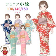 ジュニア着物 小紋 袷 襦袢付き 上品で可愛らしい古典柄のジュニア女子用 洗える着物 130cm 140cm 150cm …