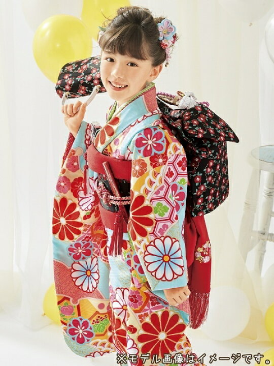 楽天市場】“式部浪漫”ブランド 七五三 着物 7歳 女の子 総柄の着物  