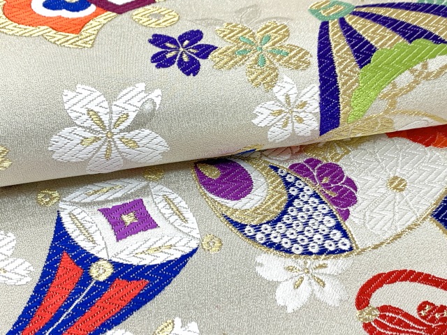 楽天市場】西陣織 袋帯 正絹 こども・ジュニア用 日本製 全通の女の子 