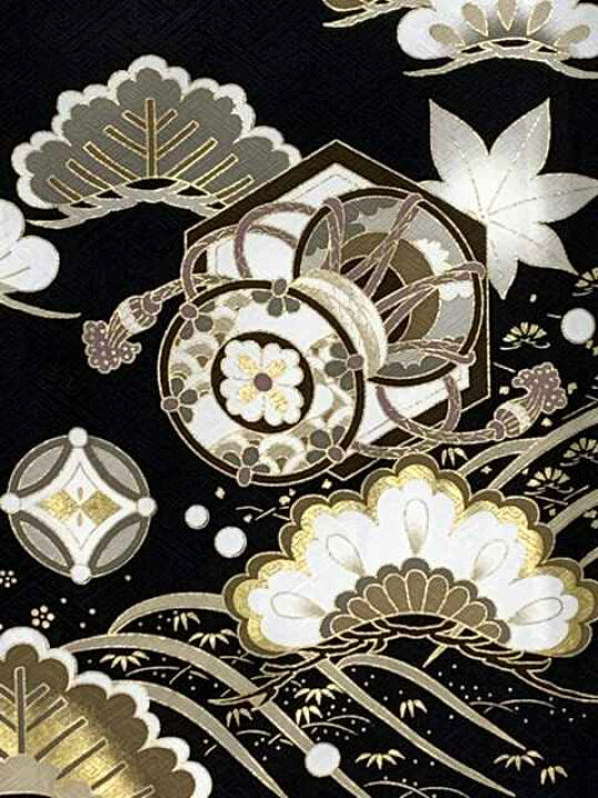 楽天市場】お宮参り 男の子 着物 正絹 金糸刺繍入り 金彩柄 日本製 