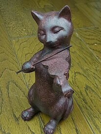 置物 オブジェ 猫 バイオリン ねこ ネコ おしゃれ かわいい インテリア 雑貨 置き物 アンティーク インテリア雑貨