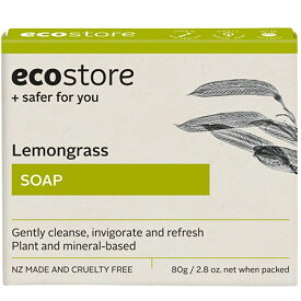 【ecostore】エコストア　レモングラスソープ 80g ナチュラル 石鹸 植物由来 天然成分
