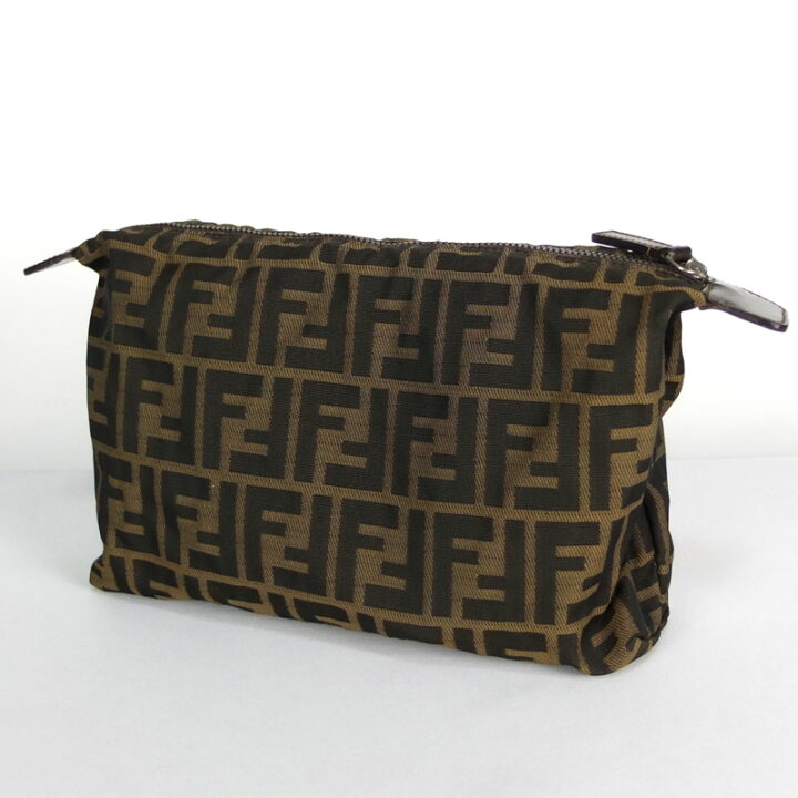 楽天市場】フェンディ FENDI ズッカ柄 ポーチ 小物入れ ブラウン 