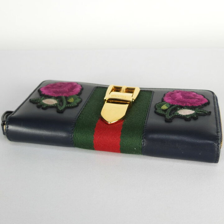楽天市場】グッチ GUCCI シルヴィ エンブロイダリー コンチネンタル 