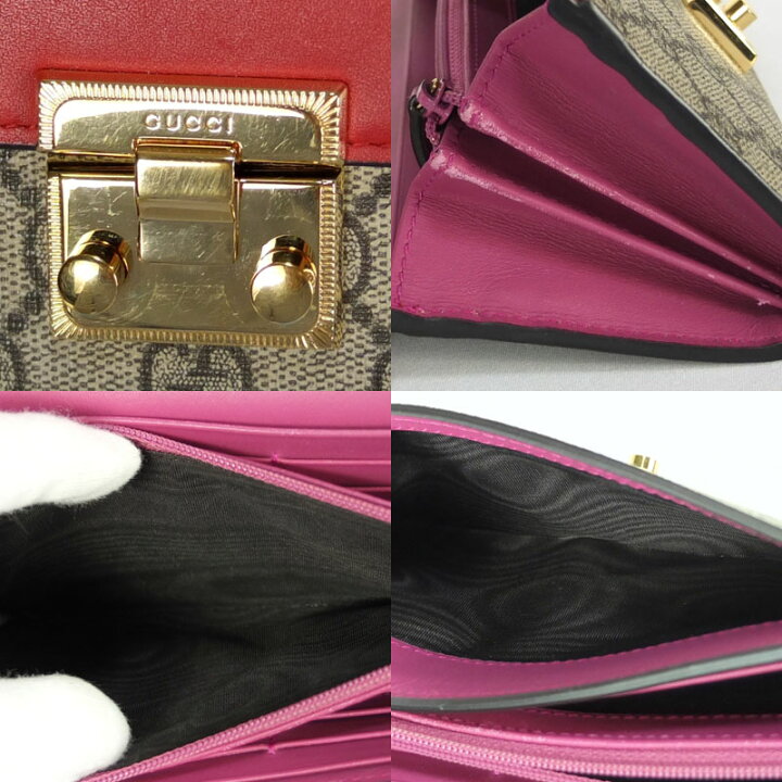 楽天市場】グッチ GUCCI パドロック チェーンウォレット 453506 二 