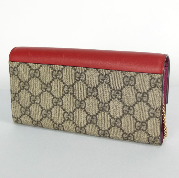 楽天市場】グッチ GUCCI パドロック チェーンウォレット 453506 二  