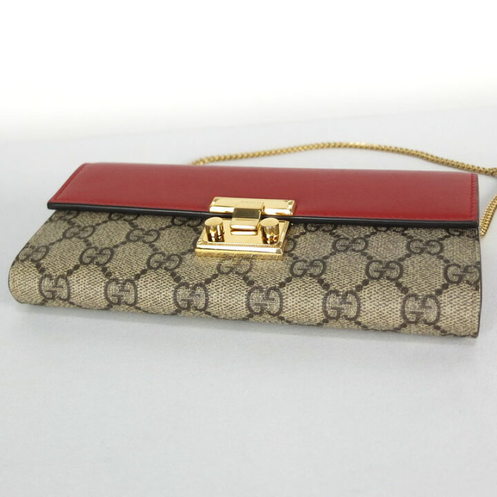 楽天市場】グッチ GUCCI パドロック チェーンウォレット 453506 二 
