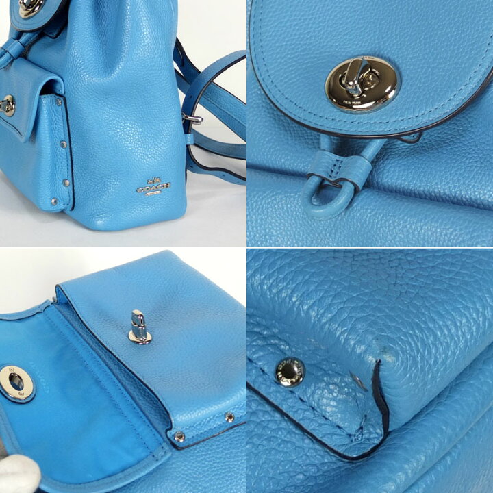 楽天市場】コーチ COACH バックパック 37581 リュックサック ブルー系  