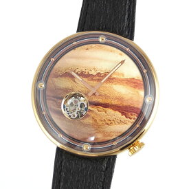 深見東州 T.Fukami 木星 ジュピター トゥールビヨン 手巻き スケルトン メンズ腕時計 SS 【中古】