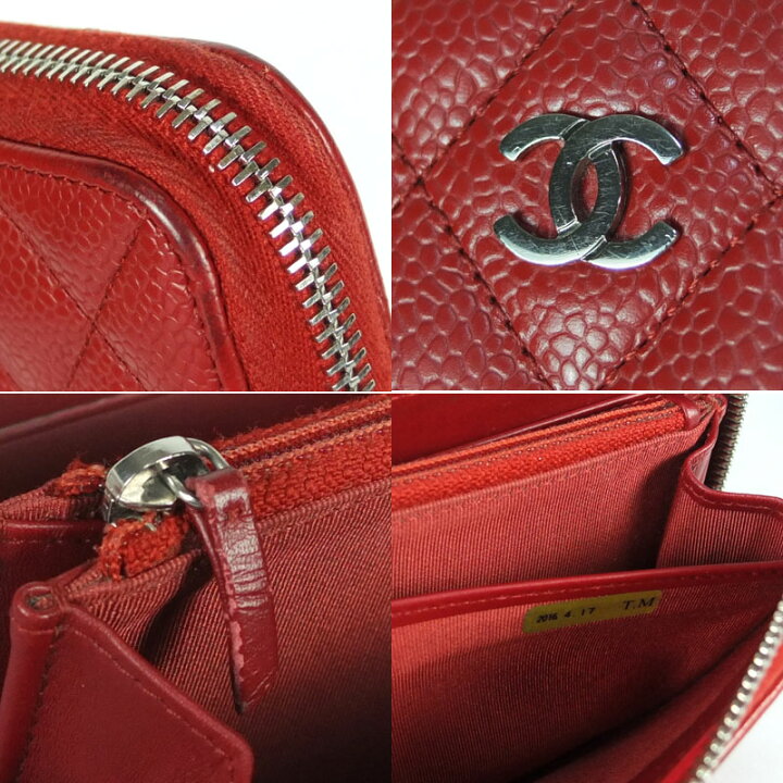 楽天市場】シャネル CHANEL マトラッセ ラウンドファスナー長財布 