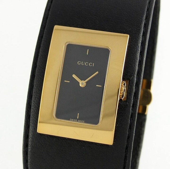楽天市場】グッチ GUCCI バングルウォッチ 7800L クォーツ ブラック  