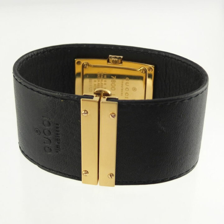楽天市場】グッチ GUCCI バングルウォッチ 7800L クォーツ ブラック  