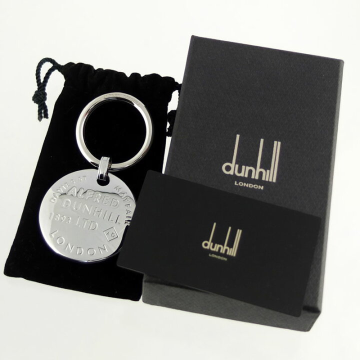 楽天市場】ダンヒル dunhill キーリング キーホルダー シルバー メタル 