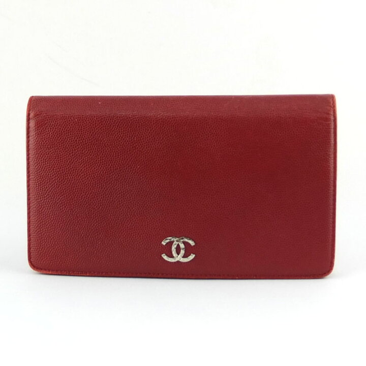 楽天市場】シャネル CHANEL ココマーク 二つ折り長財布 A46314 