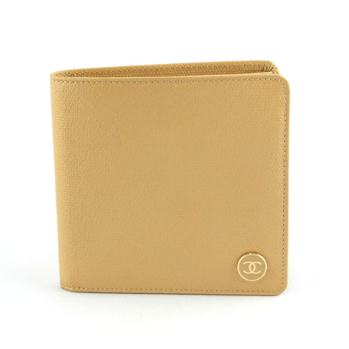 楽天市場】シャネル CHANEL ココボタン 二つ折り財布 A20901 ベージュ  